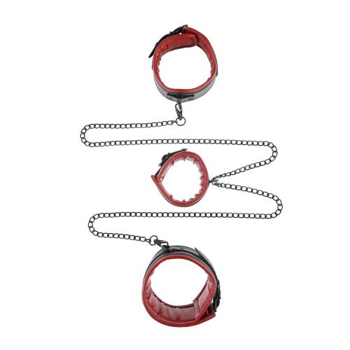 Attaches cou, poignets & chevilles  SPORTSHEETS - SEX & MISCHIEF "Saffron Chained & Tamed" 104878