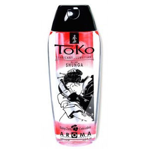 Lubrifiant à base d'eau parfumé SHUNGA "Toko Aroma" 165ml - Cerise Ardente