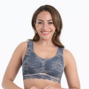 Brassière à coques sans armatures ANITA ROSA FAIA "Essential Lace" 5400 - Grey & Rose 405