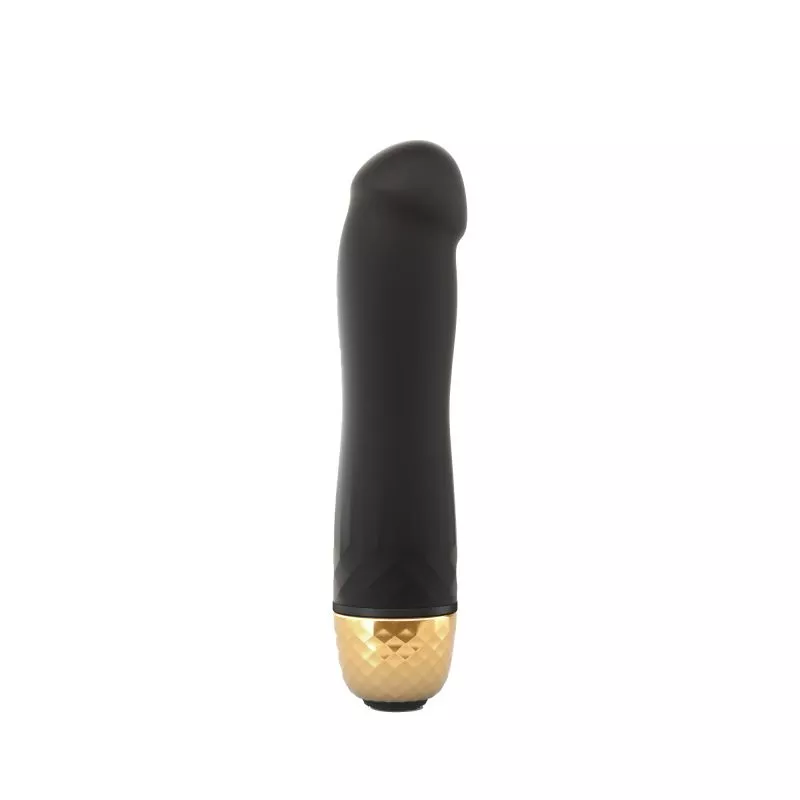 Petit vibromasseur réaliste point G DORCEL "Mini Must" - Black & Gold