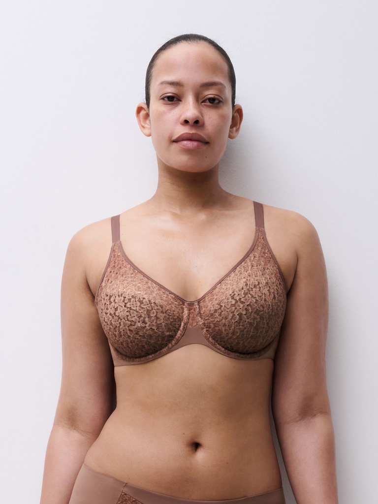 Soutien-gorge avec armatures enveloppant CHANTELLE EASY FEEL "Norah" C13F10 - Brun Sauvage C60