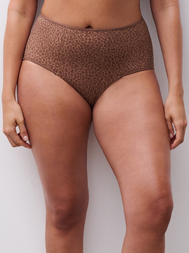 Culotte taille haute CHANTELLE EASY FEEL "Norah" C13F30 - Brun Sauvage C60 (42)
