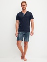 Pyjama homme court 100% coton CALIDA "Relax Choise" 41967 - Saphir Blue 480