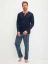 Long pyjama homme 100% coton CALIDA "Relax Choice" 41968 - Saphir Blue 480