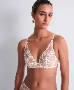 Soutien-gorge avec armatures triangle plongeant AUBADE "Iconic Calypso" 6CF12 - Dune DUNN