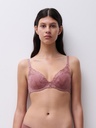 Soutien-gorge avec armatures et coques plogeant CHANTELLE "Legend" C15YNA - Bois de Rose 0R4
