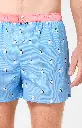 Caleçon américain homme avec maintien 100% coton bio ARTHUR "Le Club" CSP - Ciel 1205E26