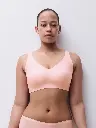 Brassière invisible avec coques et bretelles règlables CHANTELLE "SoftStretch Power" C26BQB - Fluor Pink 094