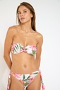 Haut de Bikini bandeau bretelles amovibles BANANA MOON "Boro Tahiti" - Blanc MYW10