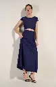 Robe de plage longue PAIN DE SUCRE "Lil 11" - Navy