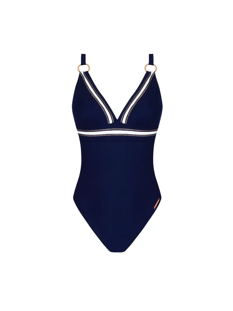 Maillot sans armature Nageur Maintien LISE CHARMEL "Cordage Précieux" ABB6994 - Cordage Navy 10360