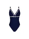 Maillot sans armature Nageur Maintien LISE CHARMEL "Cordage Précieux" ABB6994 - Cordage Navy 10360