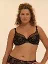 Soutien-gorge avec armatures foulard SIMONE PERELE "Idole" 1H2319 - Noir 015