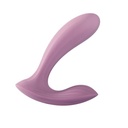 Vibromasseur contrôlé via app & double stimulation SVAKOM "Erica" - Rose
