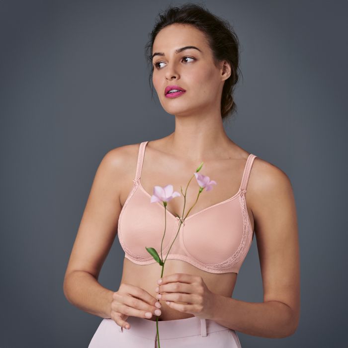 Soutien-gorge avec coques sans armatures  ANITA ROSA FAIA "Lace Rose" 5618 - Bois de Rose 596