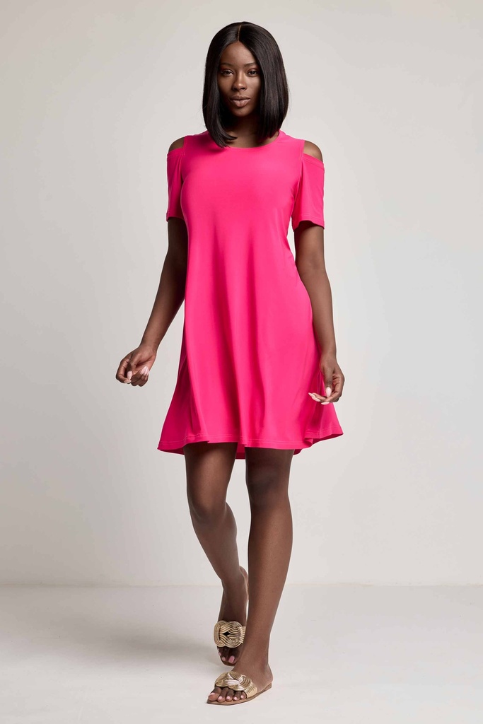 Robe plage DAVID "Felicia" DA26-020 - Fuchsia FUCS