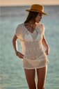 Robe de plage BANANA MOON "Zinia Beachsoul" - Ecru MEG11