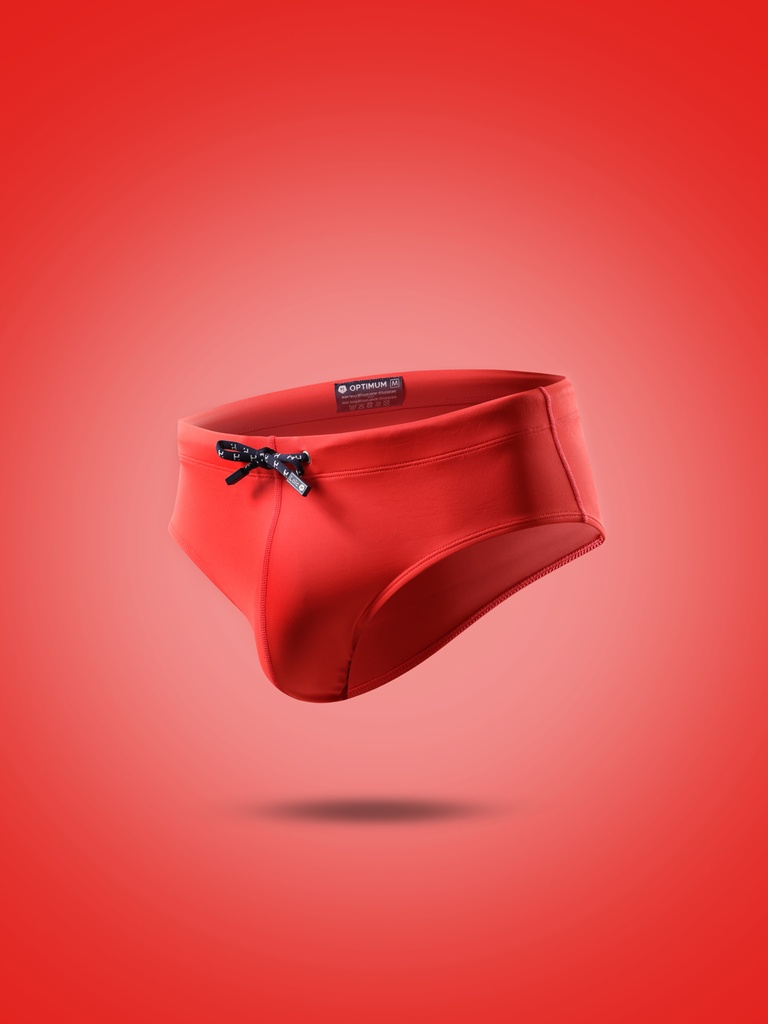 Slip de bain homme LOIC HENRY "Swimwear" KBW001R - Rouge