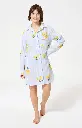 Chemise de nuit femme boutonnée ARTHUR "Lemon Chérie" PAV - Glace LEMOE26