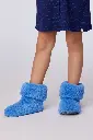 Pantoufles botte en polar WOODY 252-10-BOO-M - Bleu 863
