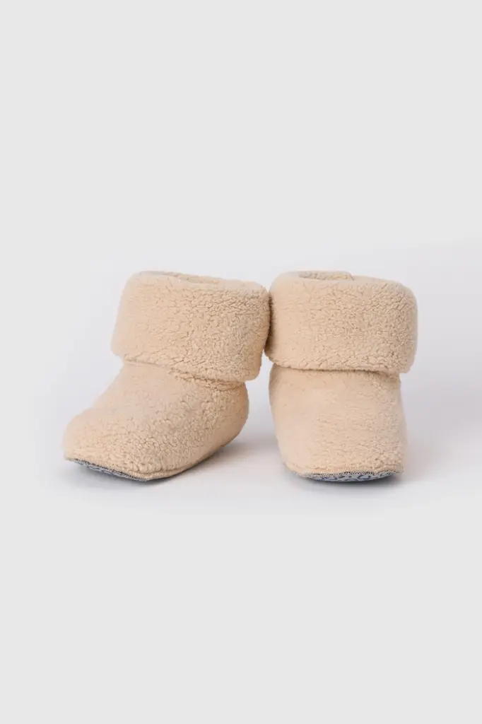 Pantoufles botte en polar WOODY 252-10-BOO-M - Beige 127 (37/40)