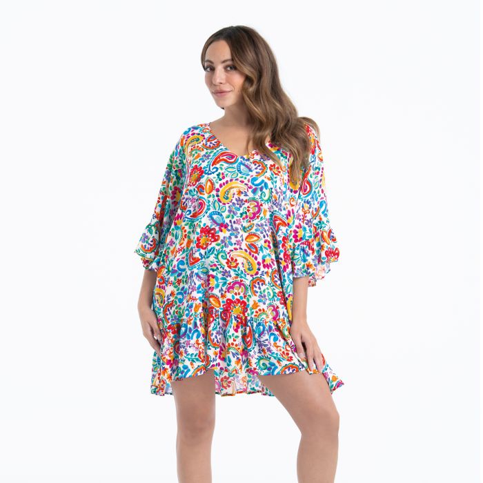 Robe de plage ANITA ROSA FAIA "Akalani" M6 8177 - Multi Colour 009