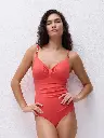 Maillot armaturé enveloppant CHANTELLE "Icon" C16VR0 - Corail Vif C81
