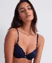 Soutien-gorge coque plongeante AUBADE "Secret Memories" 6FN08 - Deep Blue DEBL