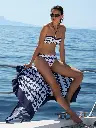 Paréo LISE CHARMEL "Danse des Vagues" ASB6096 - Danse Bleu 15096