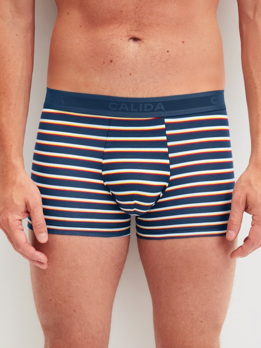 Boxer homme fantaisie coton & tencel CALIDA "Focus Trend" 25082 - Dark Denim 366