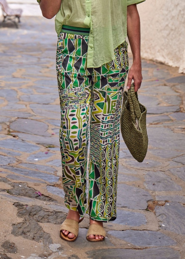 Pantalon Fluide JANIRA "Loo Ethno" 1025804 - Print 971 (S)