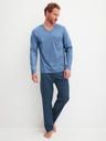 Pyjama long homme 100% coton CALIDA "Relax Imprint" 47487 - Coronet 469