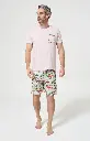 Pyjama short homme 100% coton bio ARTHUR "Van Life" PAU - Multicolore VANNE26