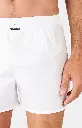 Caleçon américain homme avec maintien intérieur 100% coton bio ARTHUR "Le Club" CSP - Blanc PM001