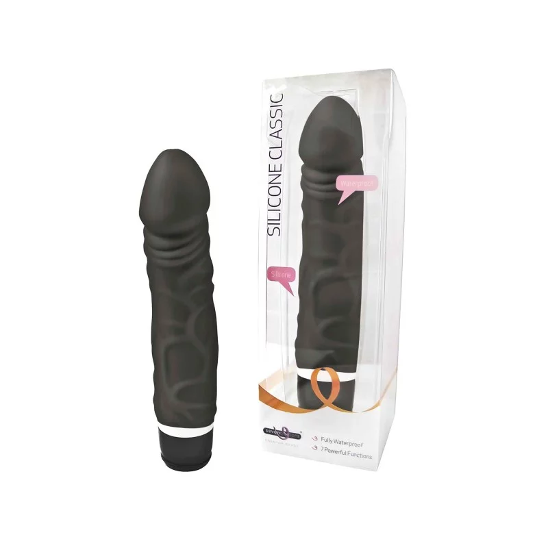 Vibromasseur LOVELY PLANET "Silicone Classic" 9004248 - Noir