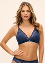 Soutien-gorge brassière sans armature WACOAL "Abellia" WE601703 - Navy Peony NOY