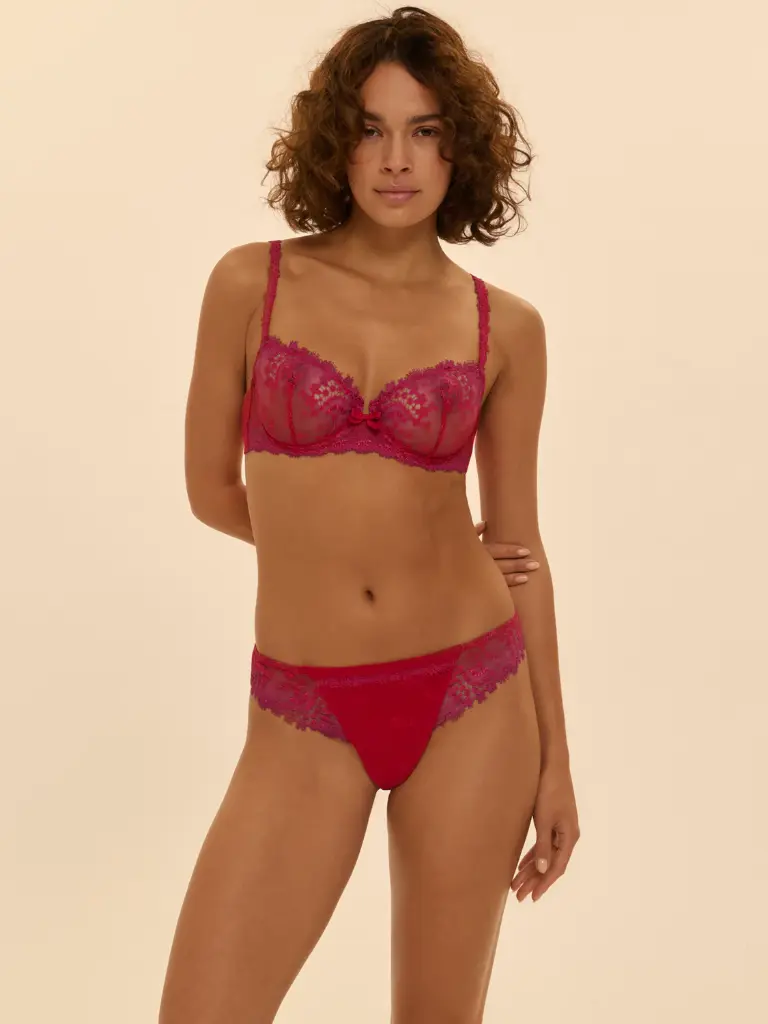 Tanga SIMONE PERELE "Wish" 12B710 - Rouge Rainbow 160
