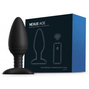 Plug anal vibrant télécommandé NEXUS "Ace" Large - Noir