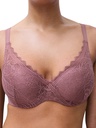 Soutien-gorge avec coques memory form enveloppant CHANTELLE EASY FEEL "Floral Touch" C94260 - Rose des bois 0R4