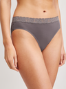 Slip large dentelle durable CALIDA "Natural Comfort Lace" 22756 - Sparrow Brown 937