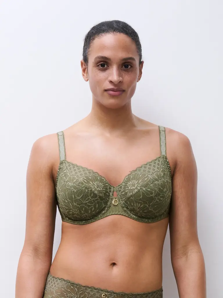 Soutien-gorge avec armatures enveloppant CHANTELLE "Sublime" C19WMU - Kaki Army 0WQ