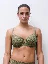Soutien-gorge avec armatures enveloppant CHANTELLE "Sublime" C19WMU - Kaki Army 0WQ