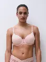 Soutien-gorge mémoire de forme emboitant CHANTELLE "Champs Elysées" C26060 - Pink Cloud E18