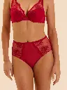 Culotte taille haute SIMONE PERELE "Intrigue" 1E2770 - Rouge Opéra 377