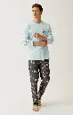 Pyjama long homme ARTHUR "Ma meilleure vie" ZAC - Ebony BDOGH26