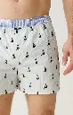 Caleçon américain homme avec maintien 100% coton bio ARTHUR "Le Club" CSP - Ivoire 1227H26