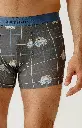Boxer homme coton bio ARTHUR "Ma meilleure vie" MAC - Ebony BDOGH26