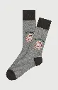 Chaussette homme fantaisie ARTHUR "Ma meilleure vie" 1SO - Gris BDOGH26