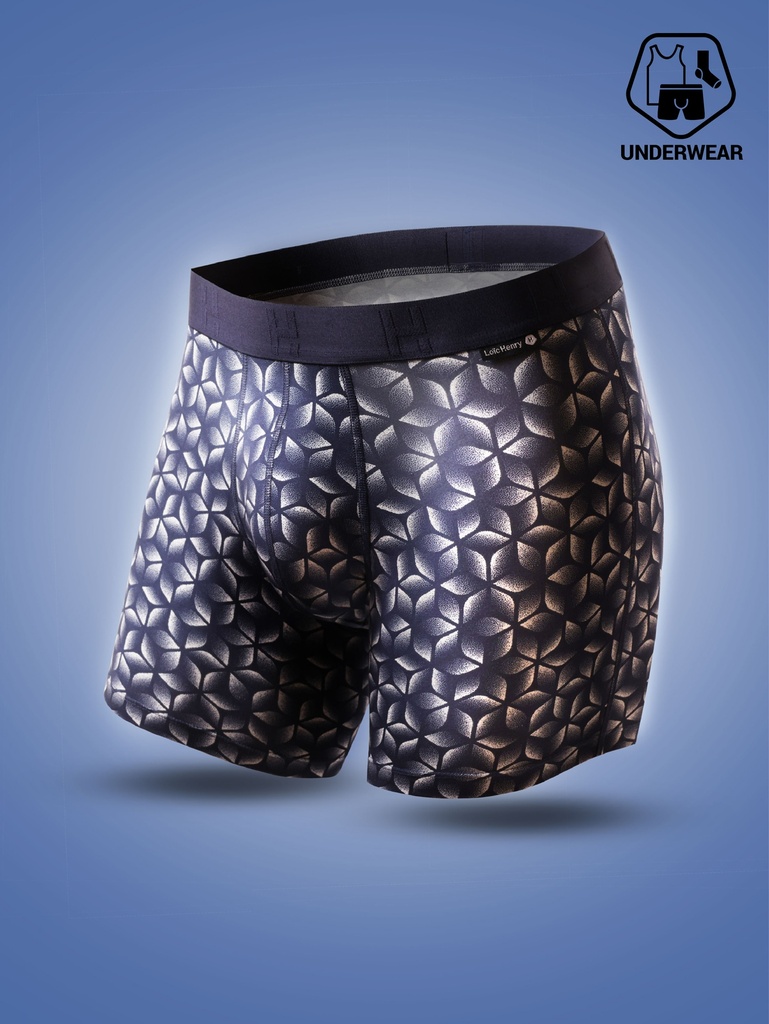 Boxer homme coton/tencel avec maintien intérieur LOIC HENRY "Graphic" KBB300L - Blade