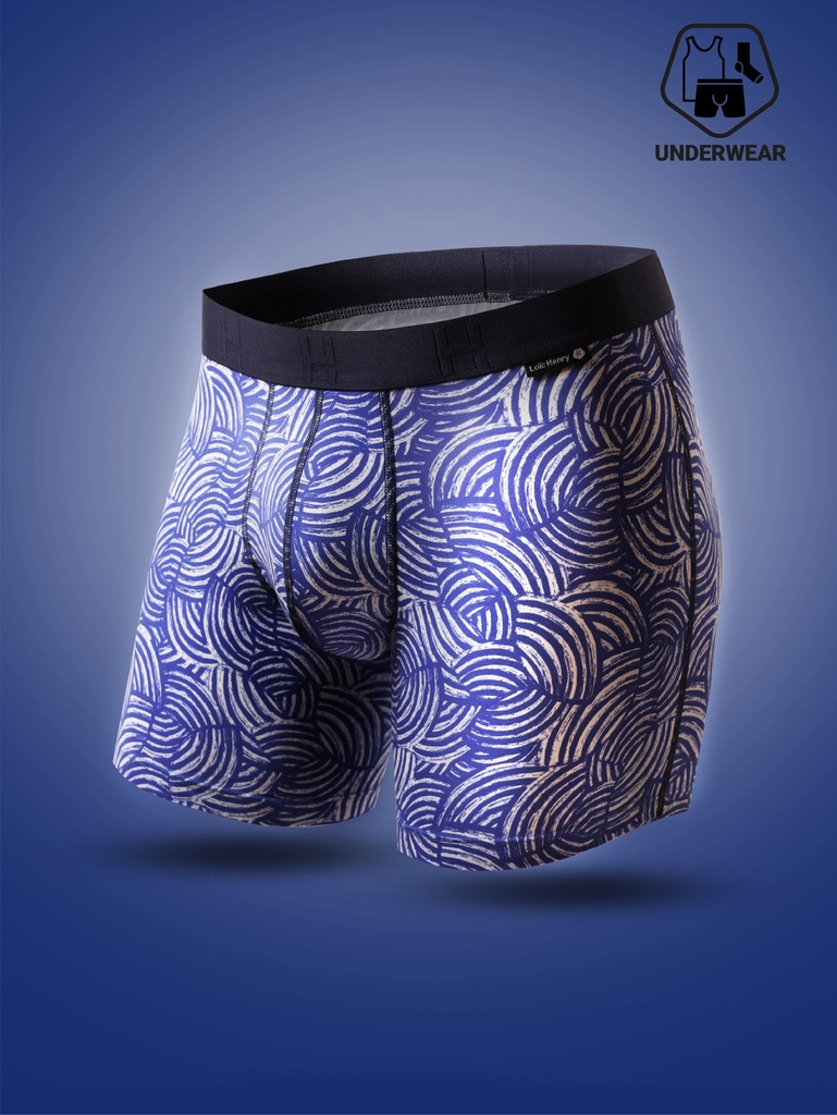 Boxer homme coton avec maintien intérieur LOIC HENRY "Every-D" KBD011K - Ondes